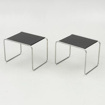 Coffee table and a pair of side tables, Thonet,.