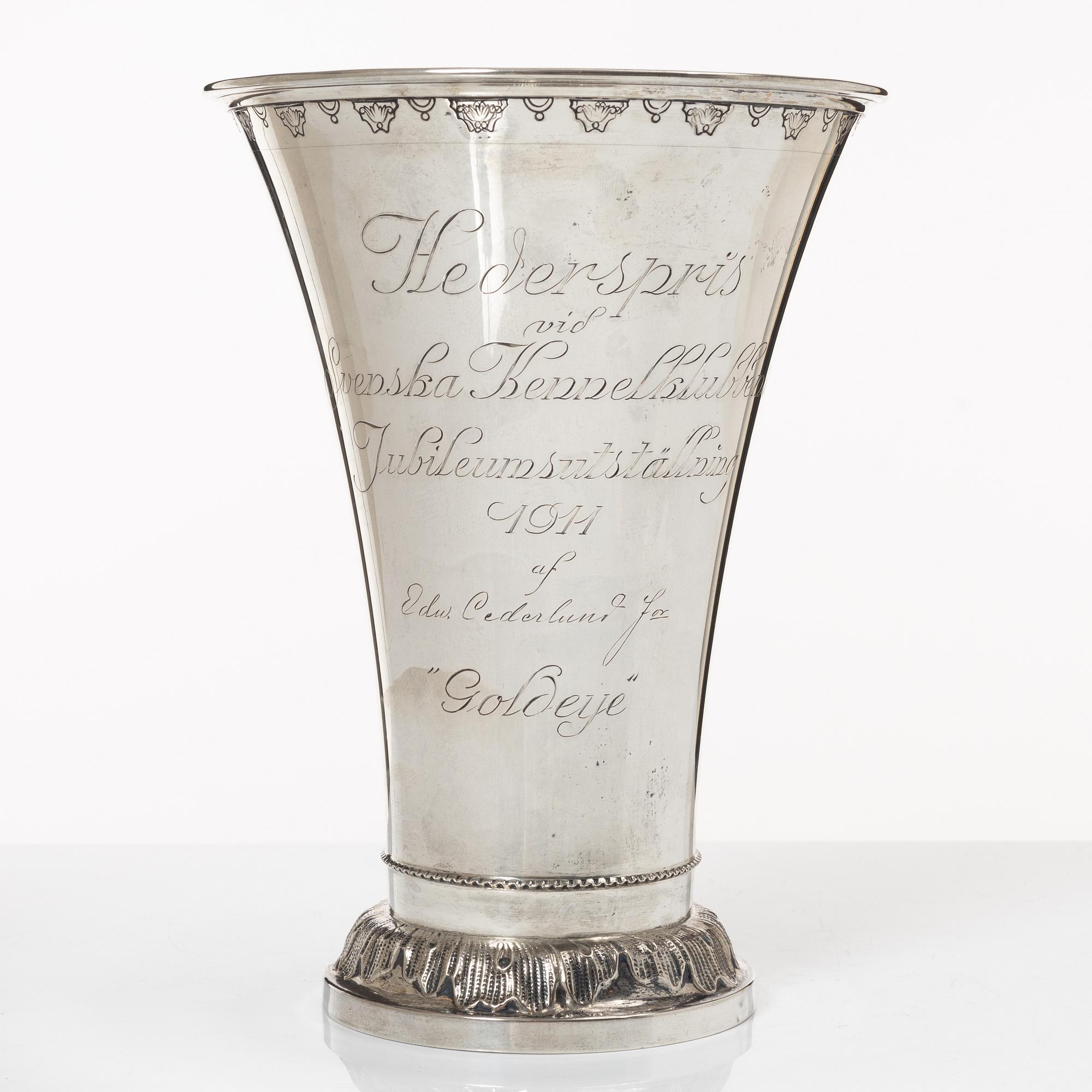 A silver beaker by CF Carlman Stockholm, 1909.