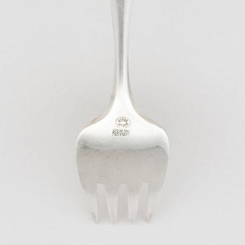 Tias Eckhoff, a set of 98 sterling and stainless steel 'Cypress' flatware, Copenhagen post 1952.