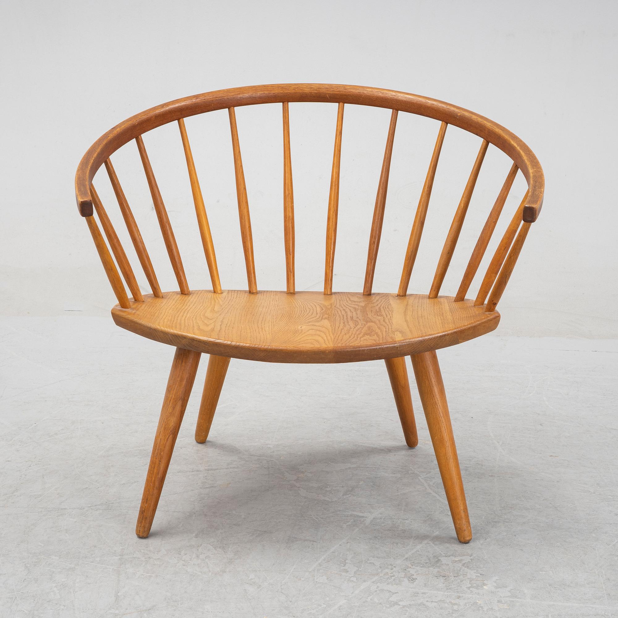 Yngve Ekström, an oak 'Arka' arm chair, model designed in 1955.