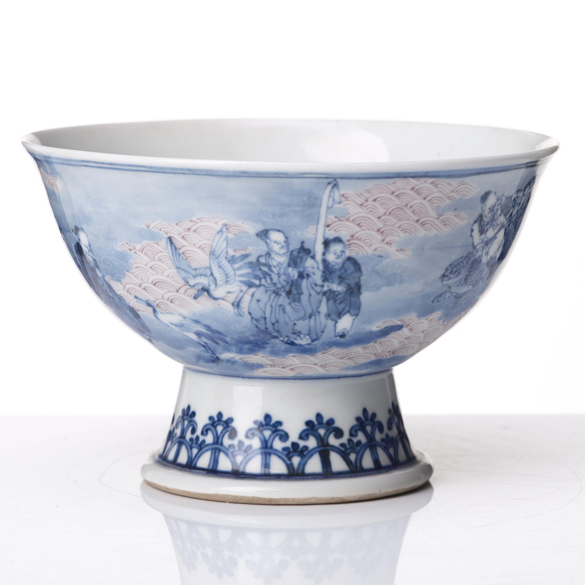 SKÅL/TAZZA, porslin. Troligen republik.