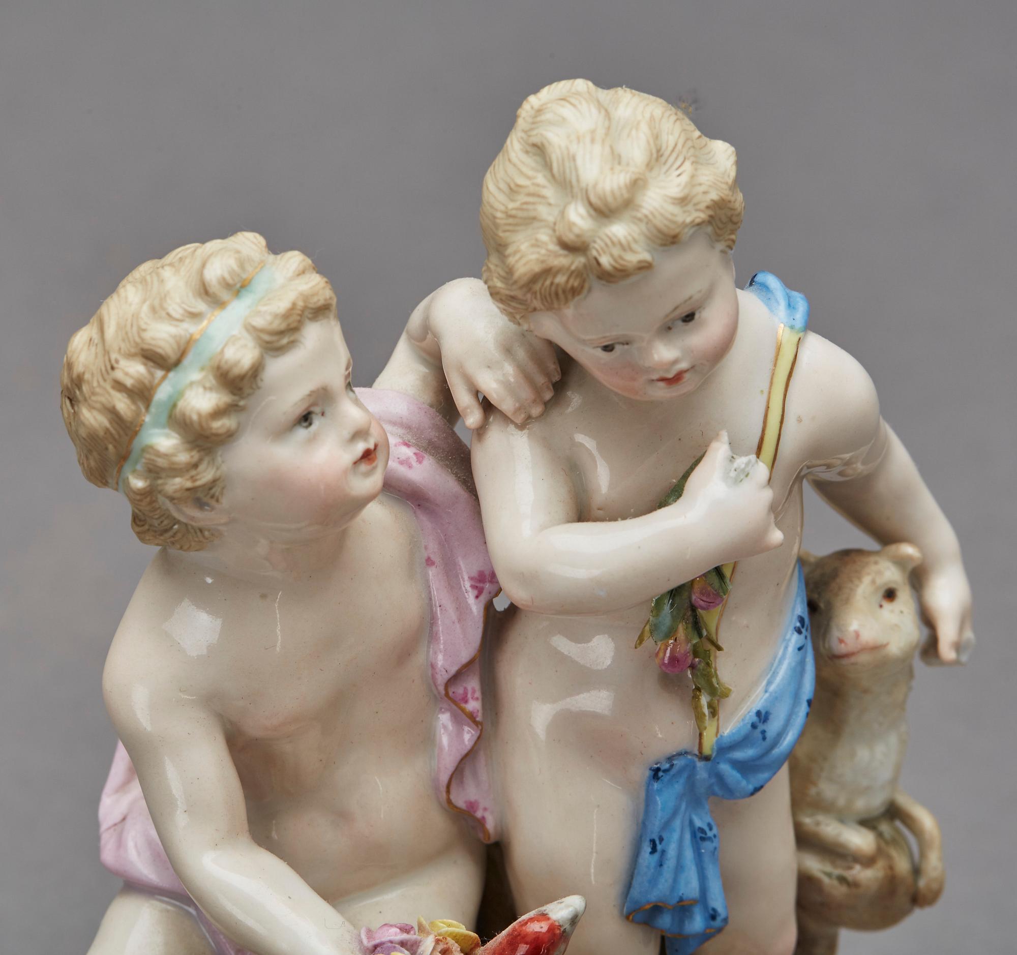 FIGURIN, Meissen, tidigt 1900-tal, porslin.