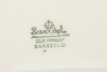 MATSERVIS, 58 delar, porslin, "Sanssouci", Rosenthal.