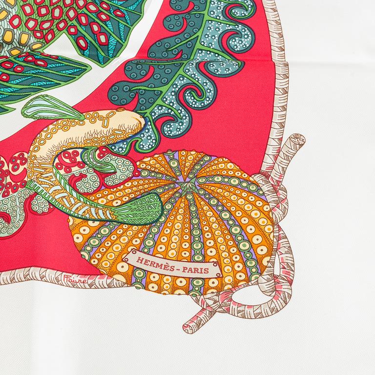 Hermès, a 'Grands Fonds' silk scarf.