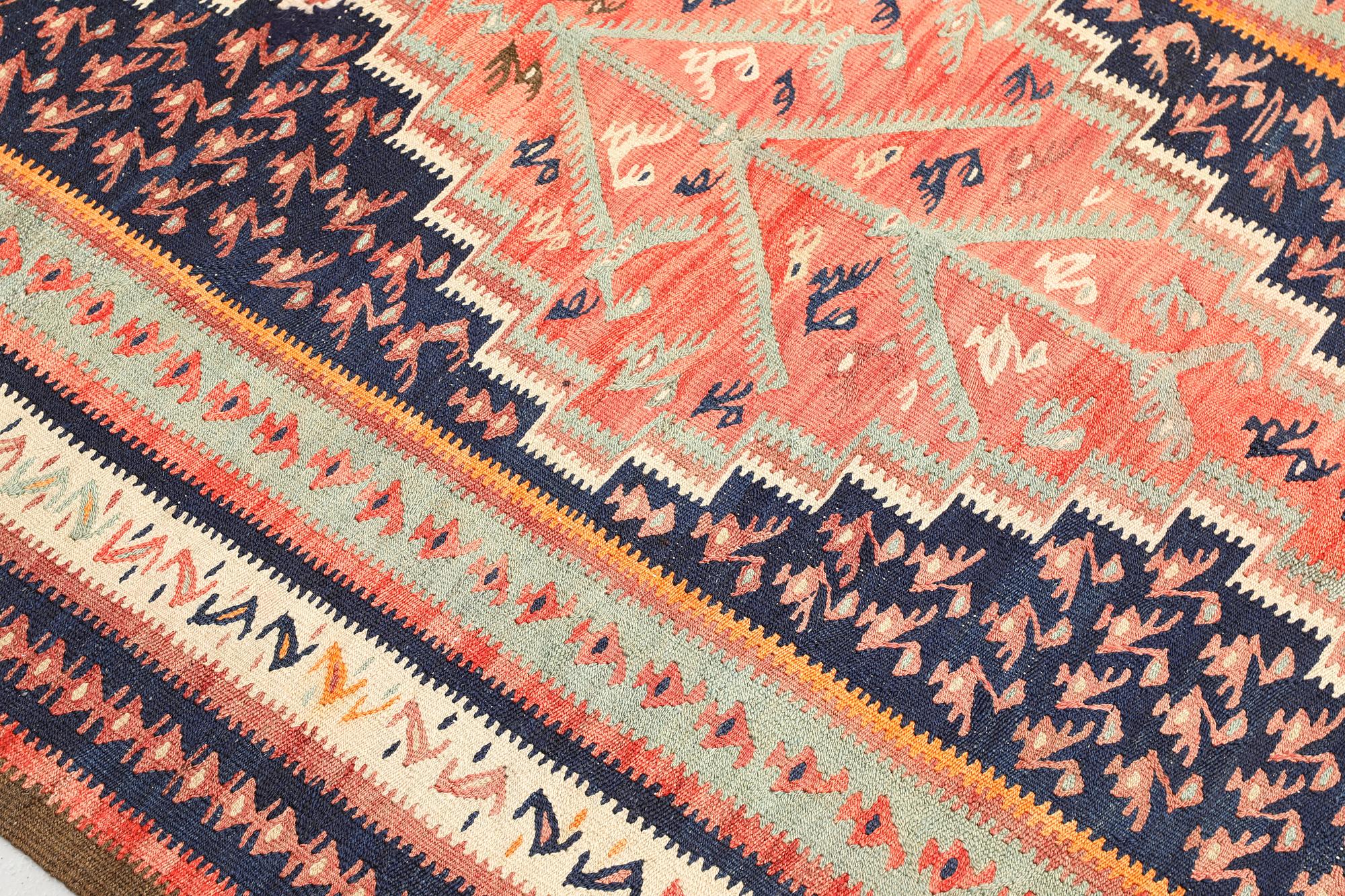 A Nomad Kelim cord carpet, 290 x 142 cm.