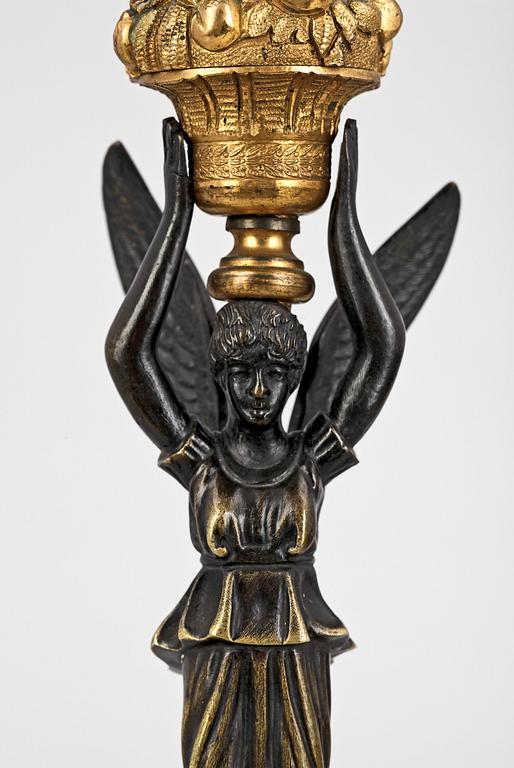 KANDELABRER, empirestil, Frankrike, 1800-talets andra hälft.
