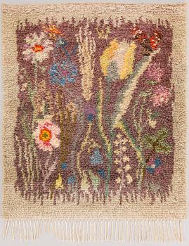 Margareta Ahlstedt-Willandt, A rya rug by Ateljé Margareta Ahlstedt-Willandt. Circa 105 x 90 cm.