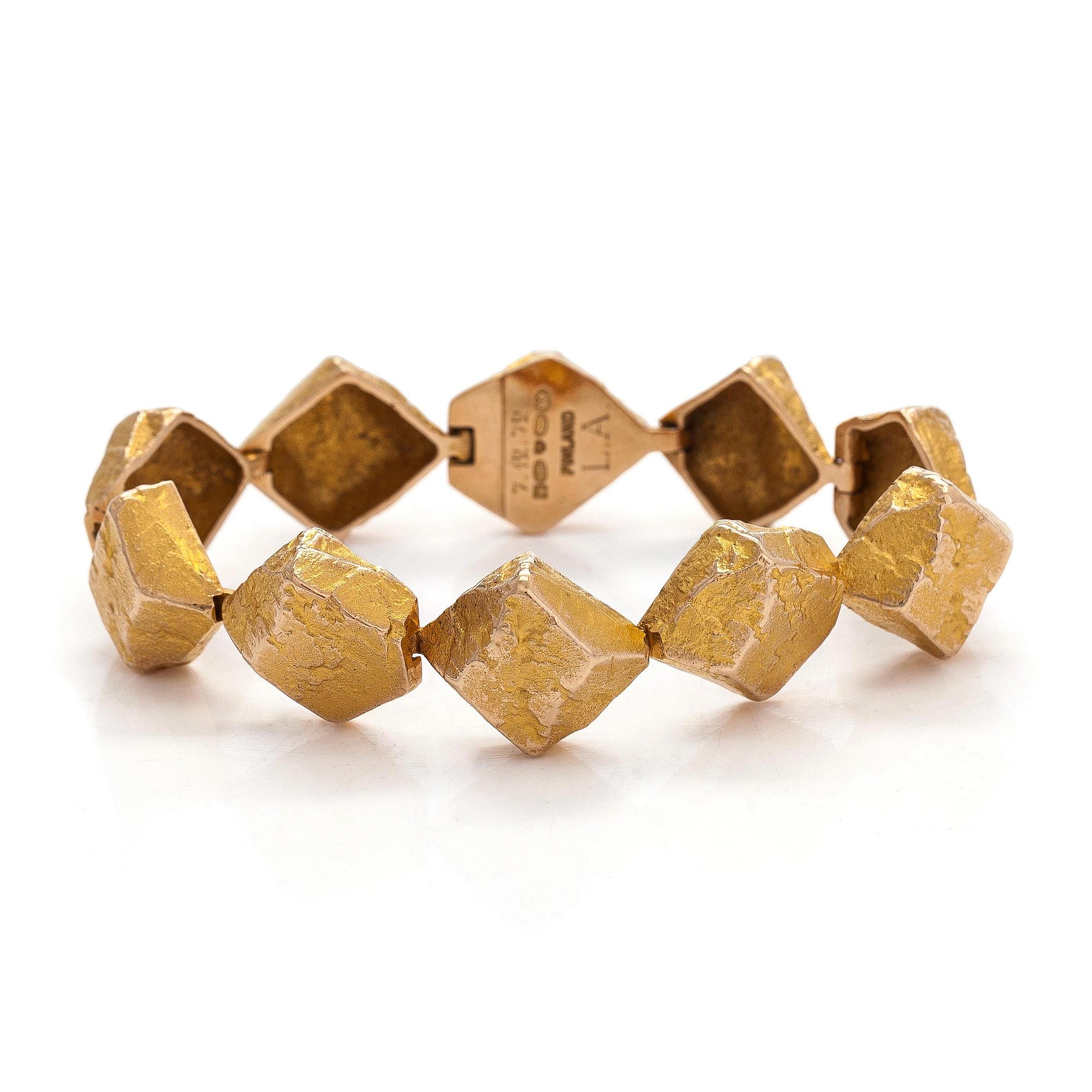 Björn Weckström, rannekoru, "Koskikivet", 14K kultaa.