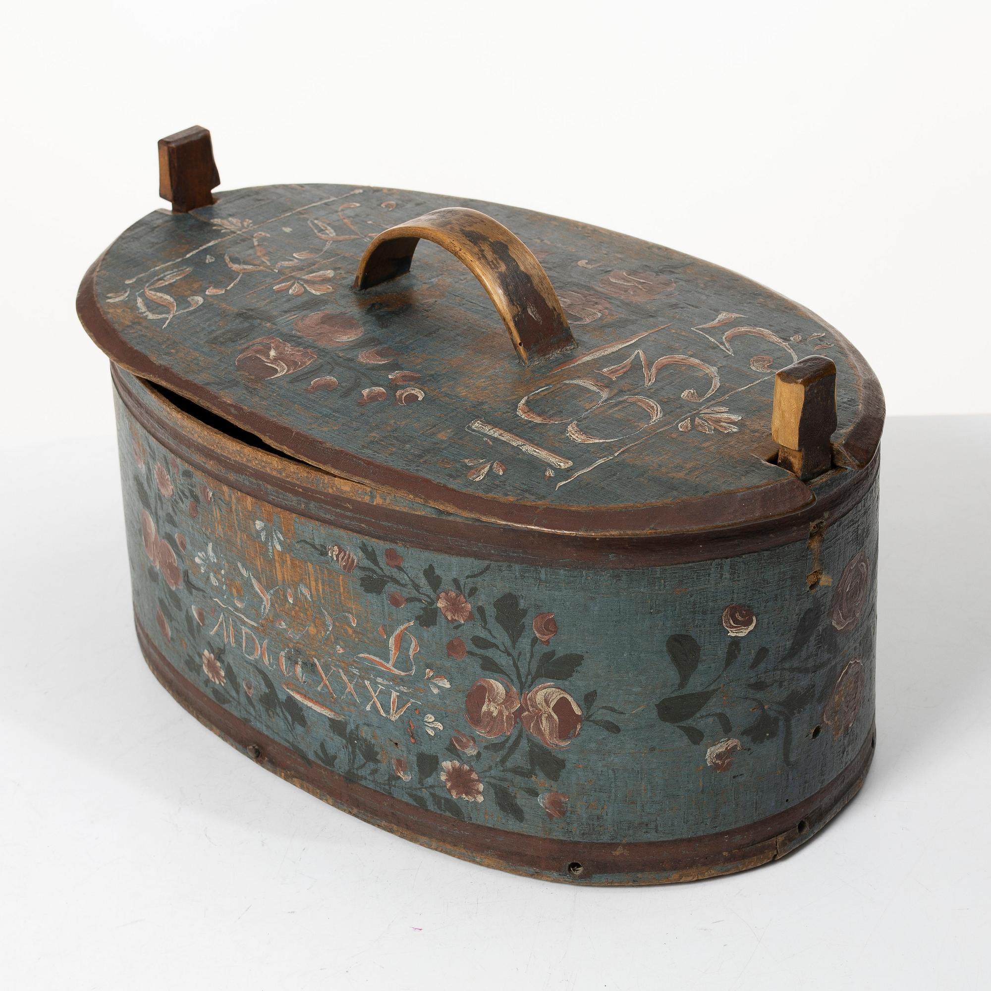 Svepask, allmoge, daterad 1835.