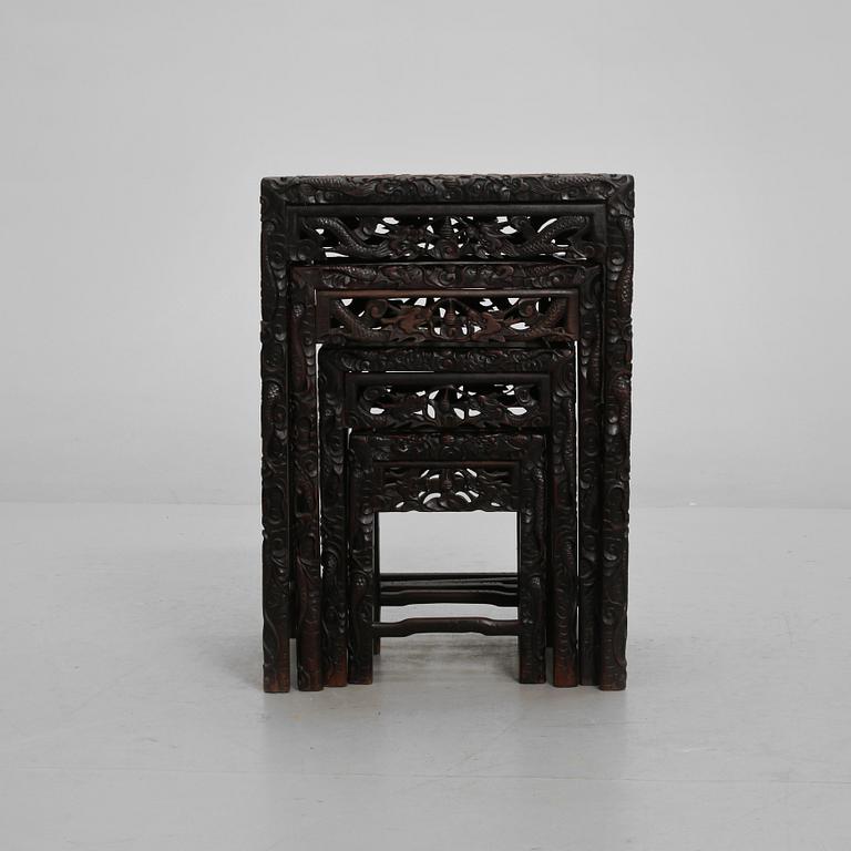 SATSBORD, 4 st, Kina, 1900-talets andra hälft.