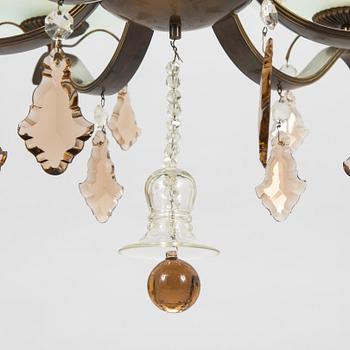 Paavo Tynell, a mid- 20th century '1476/6' chandelier for Taito.