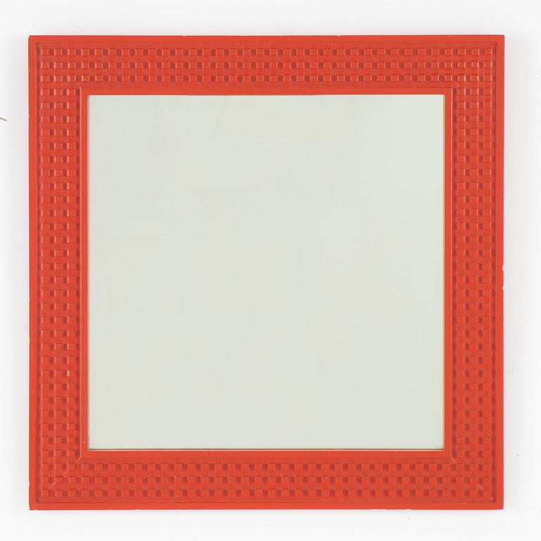 Mirror, Glass and Wood, Hovmantorp, dated 1960.