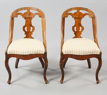 STOLAR, ett par, s.k Göteborgsstolar, sent 1800-tal.