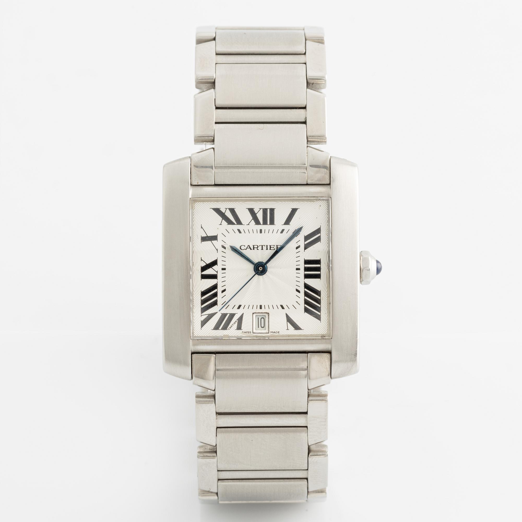 Cartier, Tank, Francaise, armbandsur, 28 x 24 (32) mm.