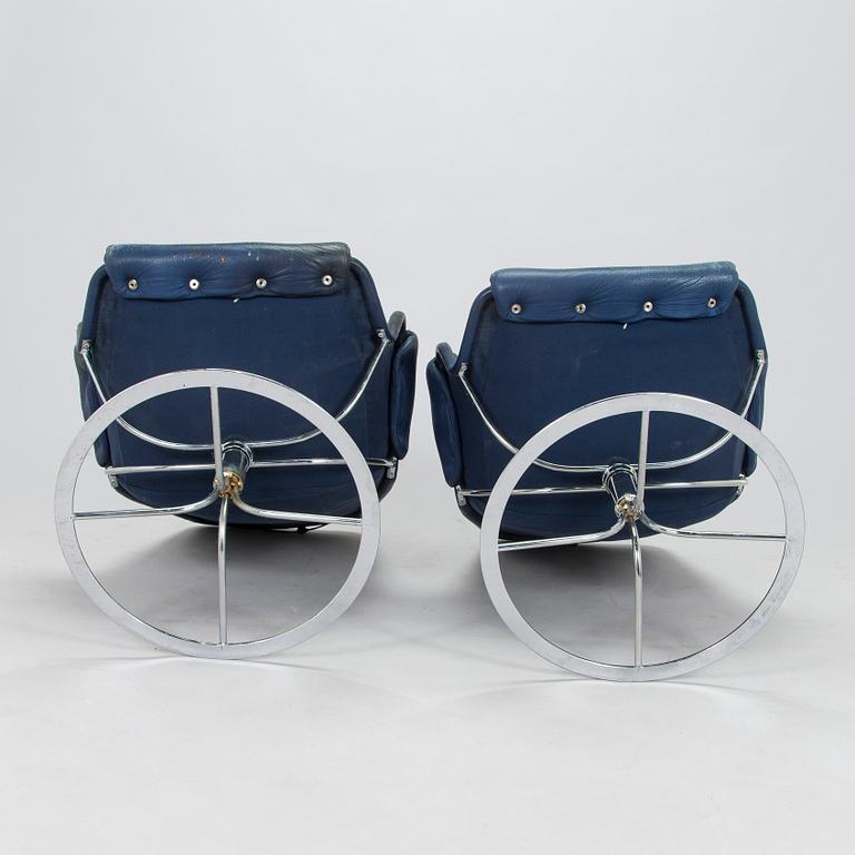 Bruno Mathsson, a pair of 'Jetson' armchairs, Dux, second half of the 20th century.