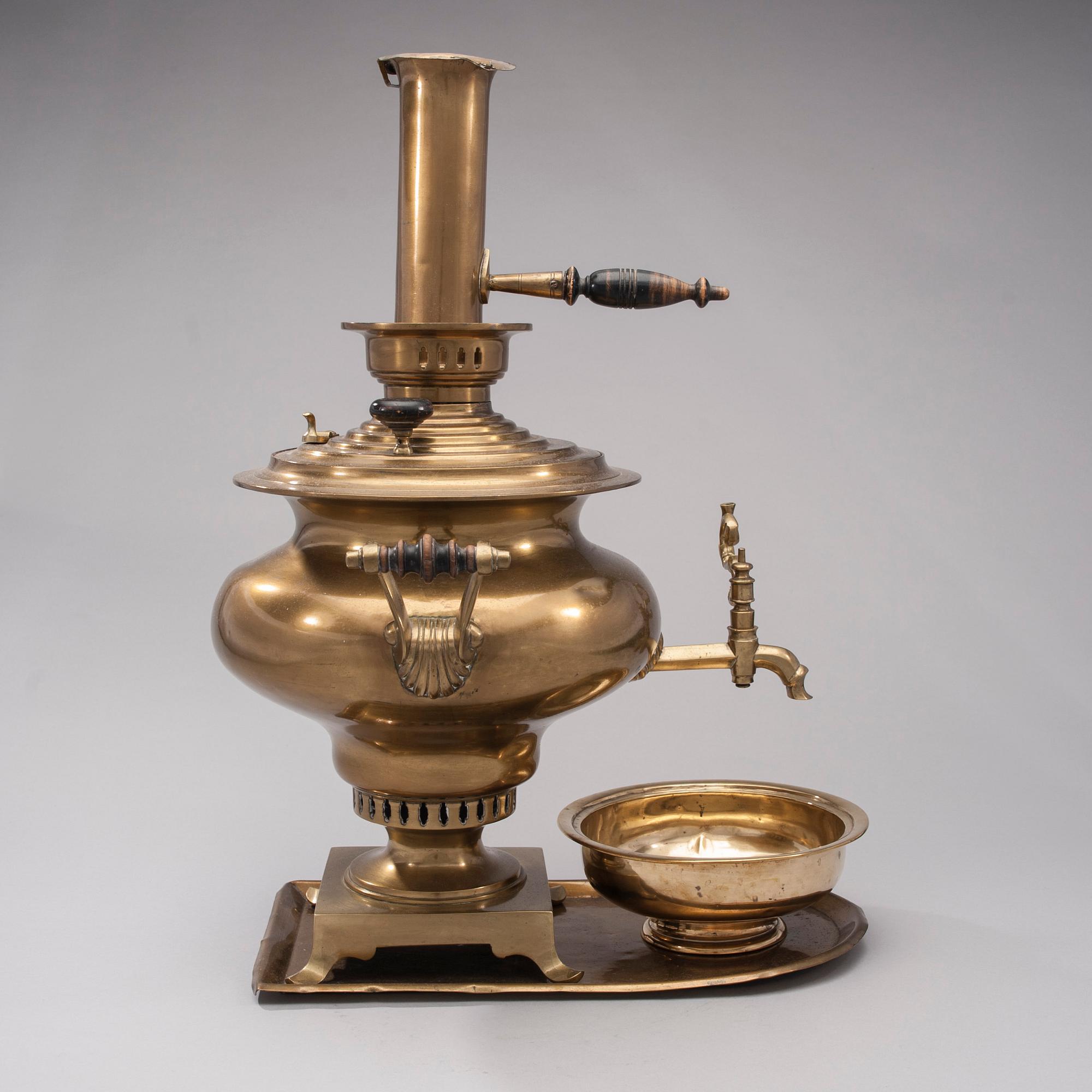 SAMOVAR, mässing, Tula, 1800-talets slut.