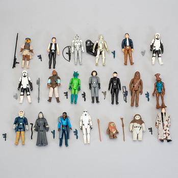 STAR WARS, 45 stycken figurer, Kenner, 1970/80-tal.