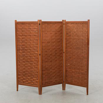 Folding screen "Spåna" Tibro, mid/second half of the 20th century.