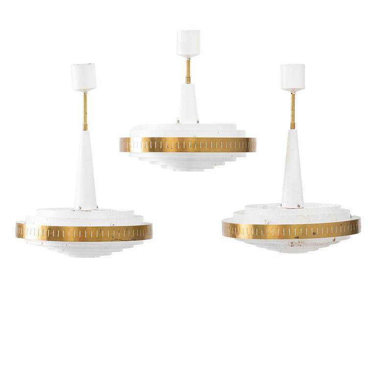 Ceiling lamps, 3 pcs, 1950s/60s.