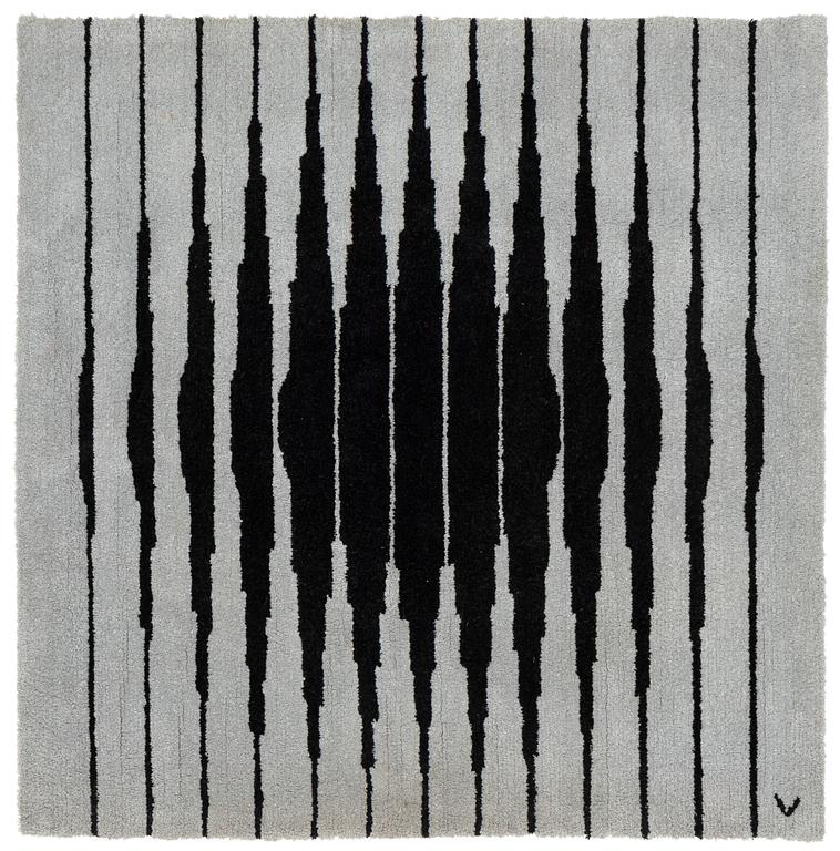 Victor Vasarely, "Capella 4"  hand tufted, ca 178 x 175 cm, Oy Finnrya, numrerad 13/250, signed V.