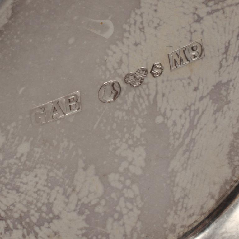 PARTI SILVER, 37 delar, mestadels Sverige, 1900-tal, total vikt 727 g.