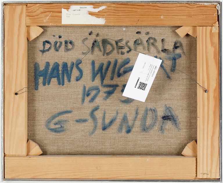 HANS WIGERT, olja på duk, signerad och daterad 1975 a tergo.