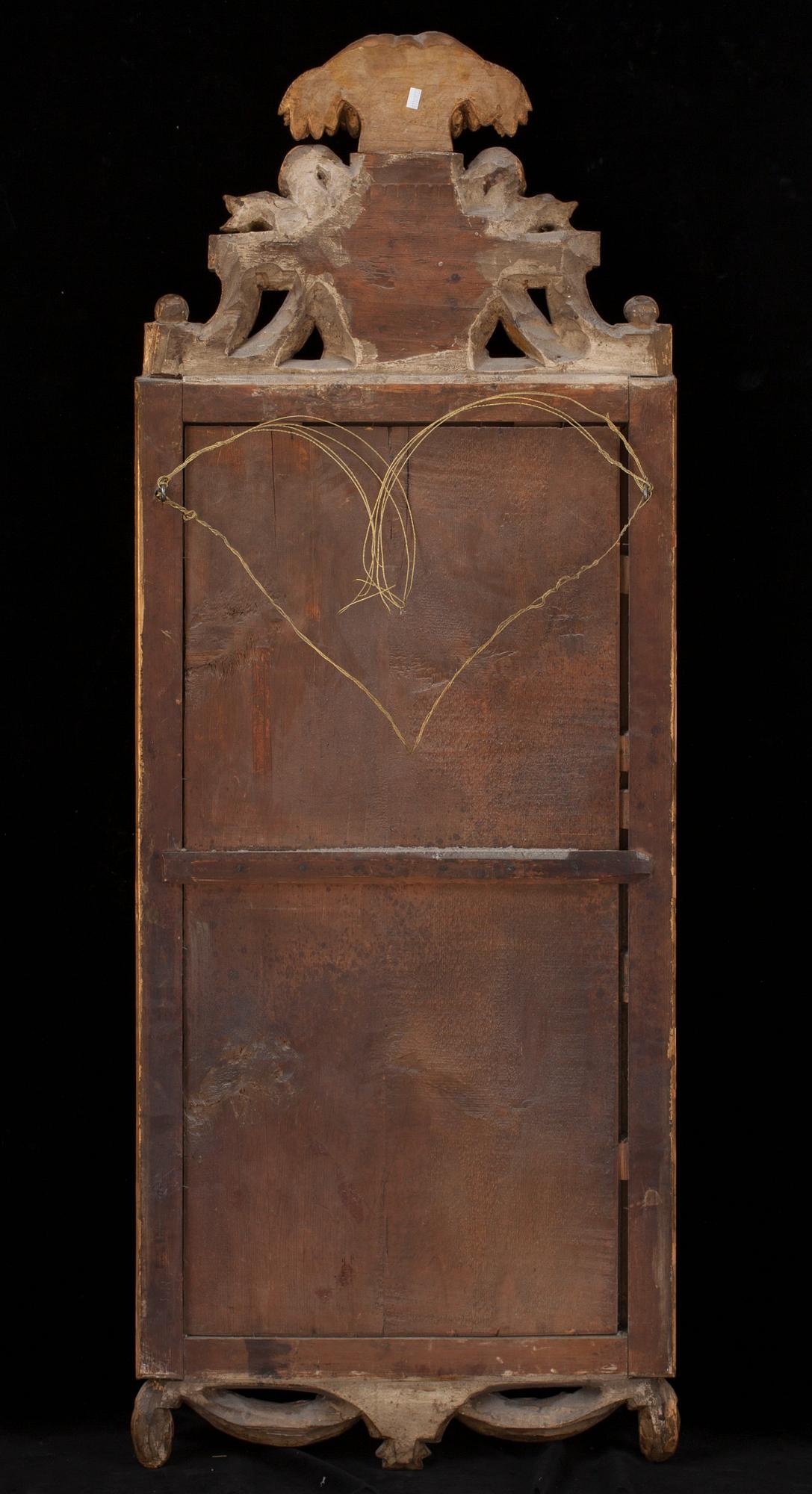 SPEGEL, av Nils Meunier (mästare i Stockholm 1754-97). Gustaviansk.