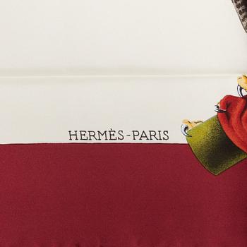 a scarf by Hermès, "Chasse a vol".