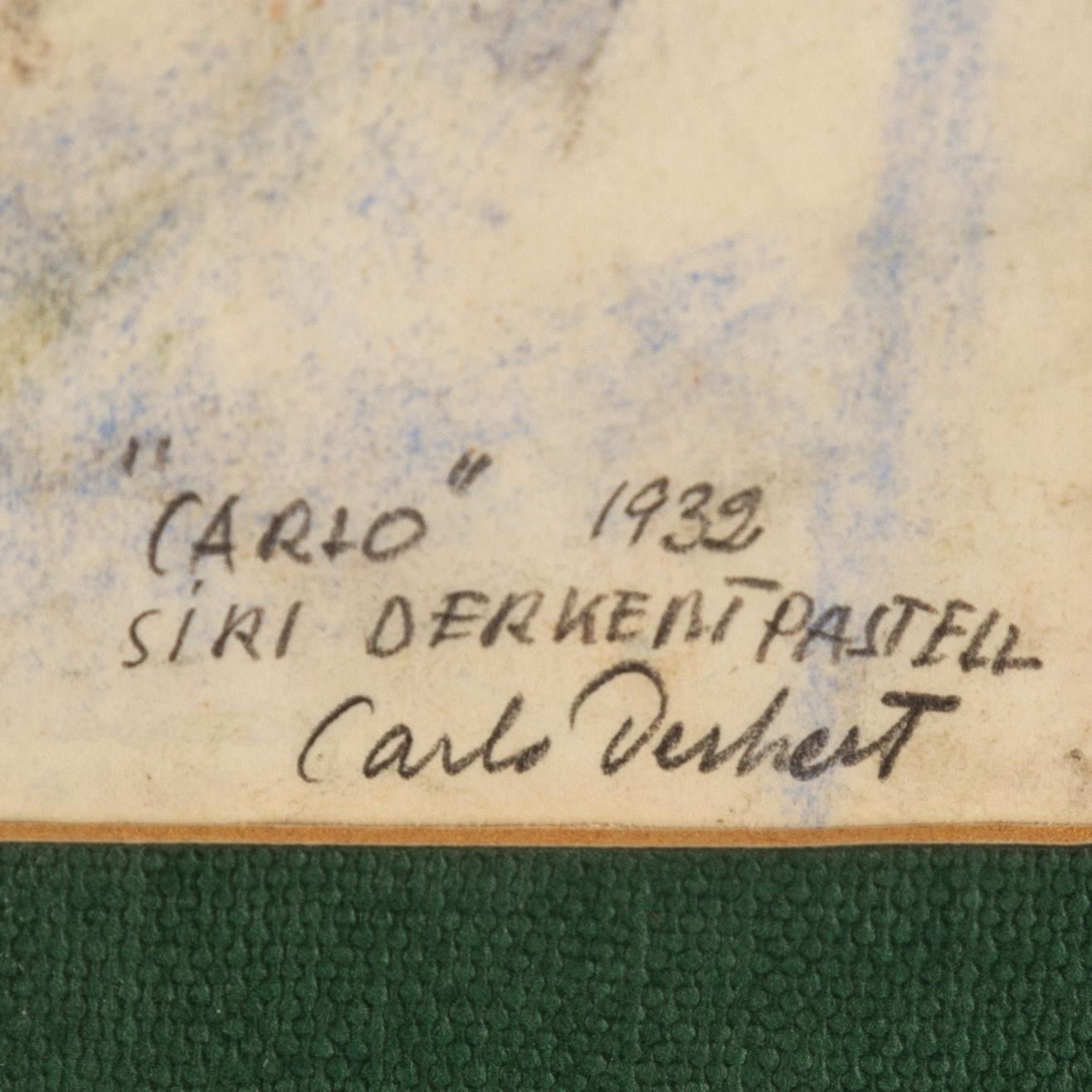 SIRI DERKERT, pastell, signed and dated 1932.