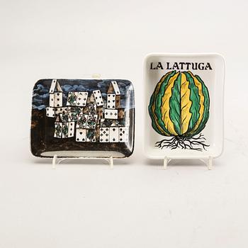 Piero Fornasetti, barrel, 3 pcs, Italy.