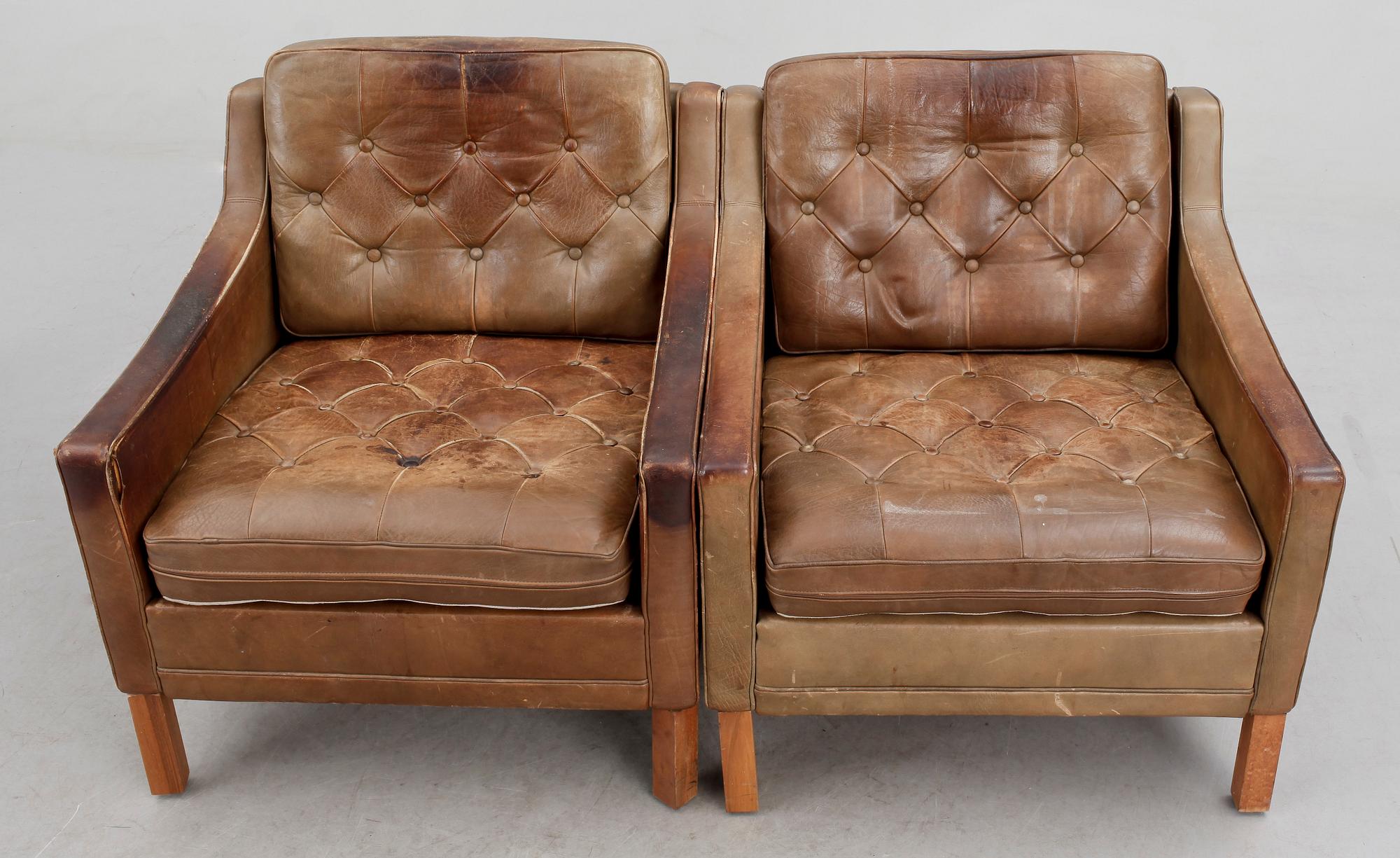 FÅTÖLJER, ett par, OPE möbler, 1960-tal.