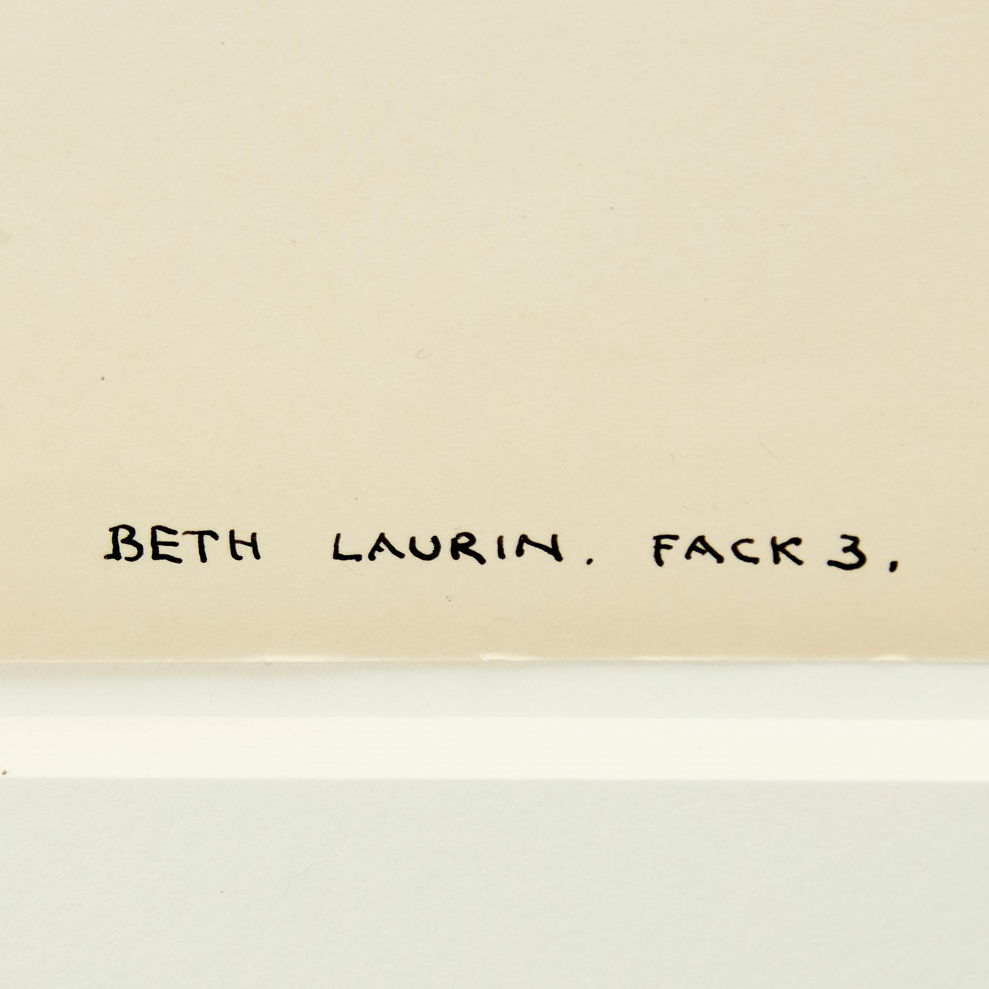 Beth Laurin, "Linearritning 5".