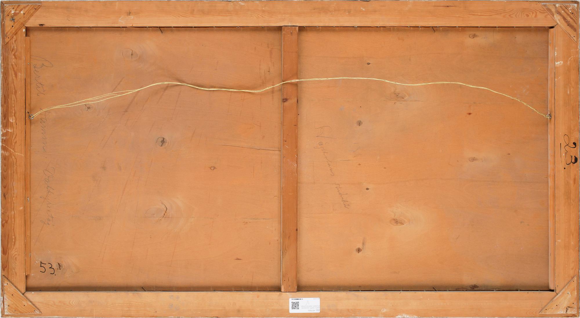 BERTIL DAMM, blandteknik på papper, signerad á tergo.