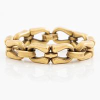 Bracelet 18K gold, satin-finished.