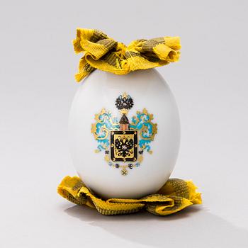 EASTERN EGG, porcelain, St.Petersburg, Imperial porcelain factory ca 1900.