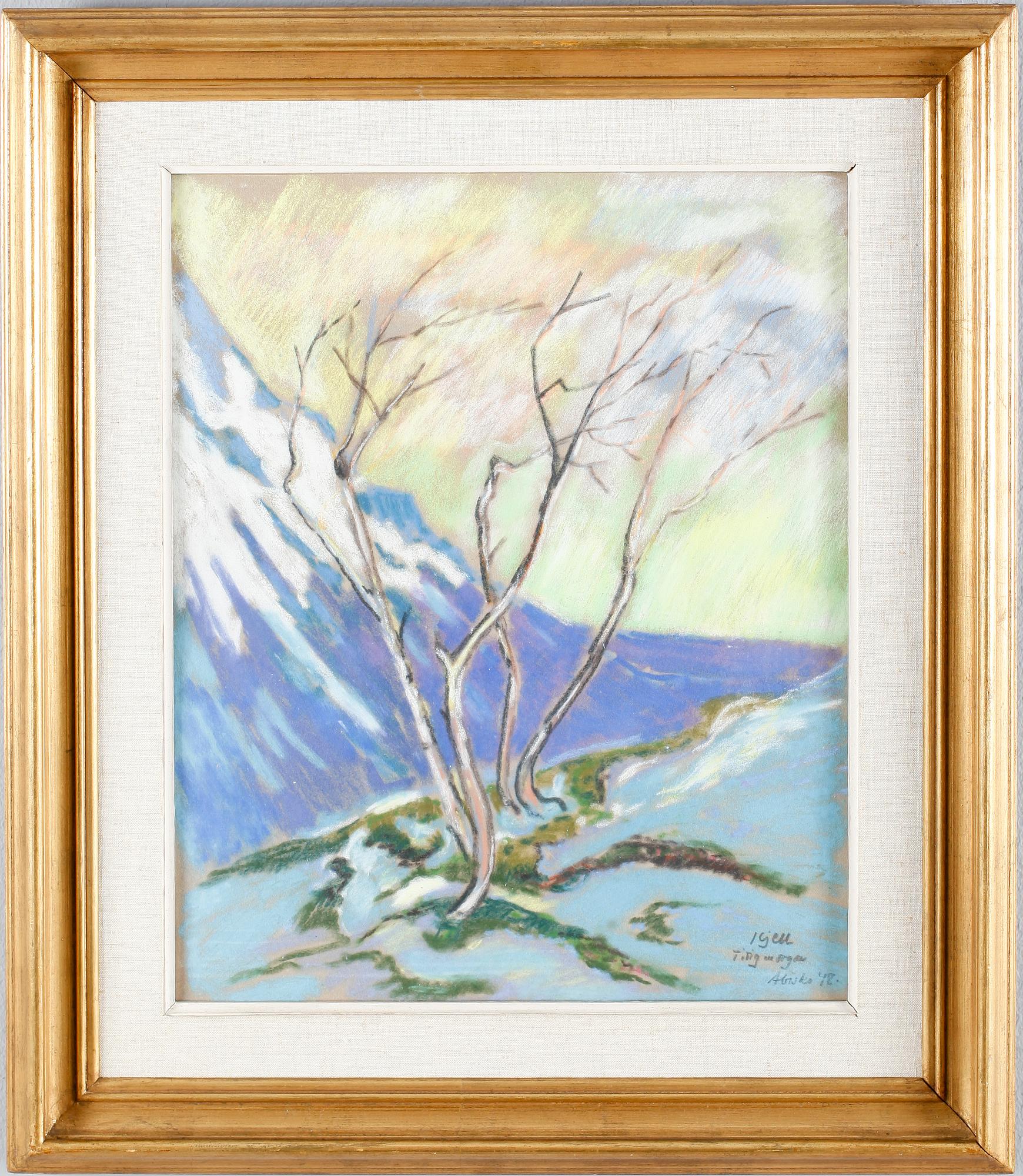 KJELL LEANDER-ENGSTRÖM, pastell, signerad och daterad Abisko 1948.