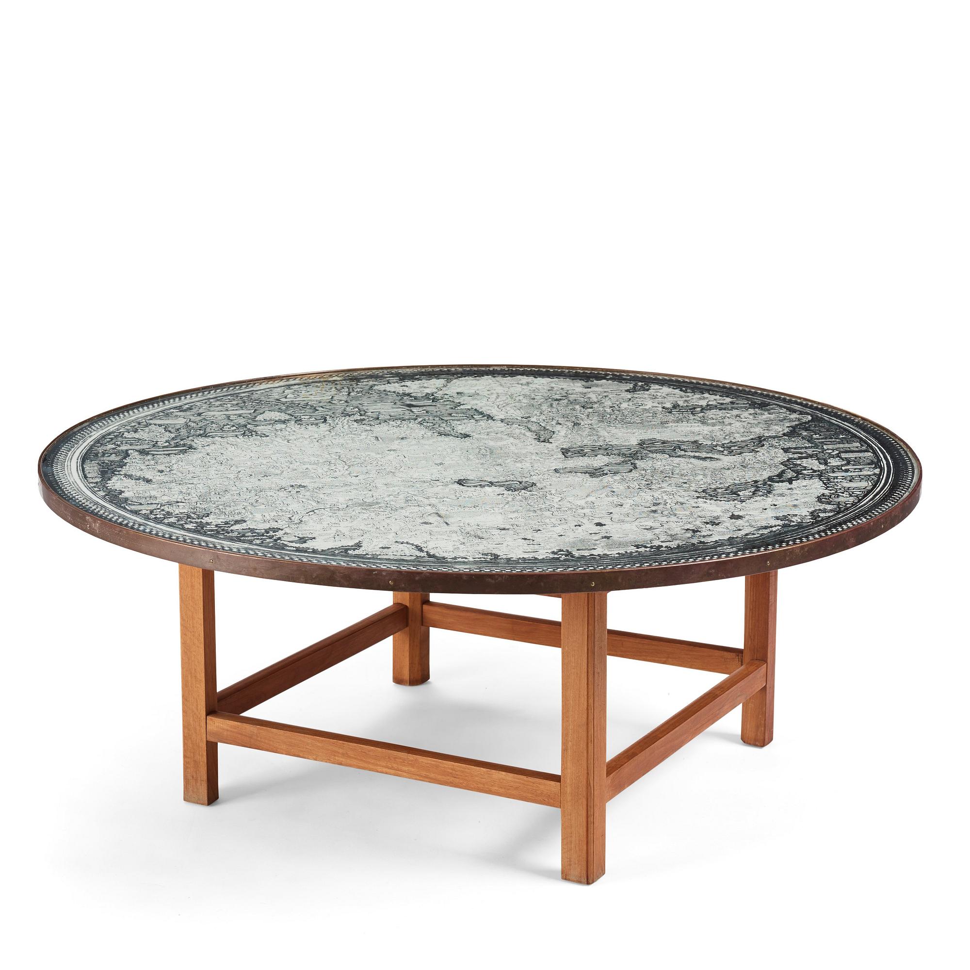 Josef Frank, bord, Firma Svenskt Tenn, 1960-70-tal, modell U601 (skivan) & U491.