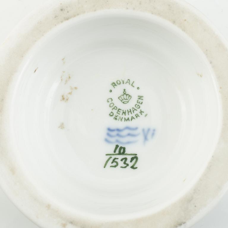 Royal Copenhagen, 53 pieces of a porcelain "Blue flower" coffee and mocha service, Denmark.