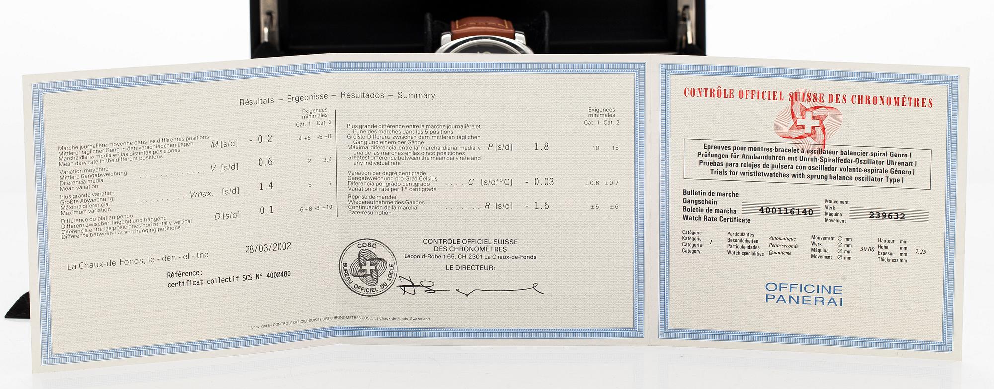 Panerai, Luminor Marina, armbandsur, 44 mm.