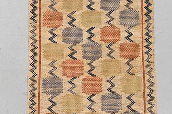 Märta Måås-Fjetterström, A textile, "Skaftblomman", flat weave, ca 131,5 x 47 cm, signed MMF.