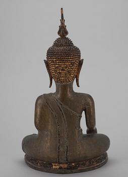 SKULPTUR, brons, Buddha, 1800-talets senare hälft.