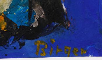 BIRGER ERICSON BIRGER, blandteknik, 2 st. Sign.