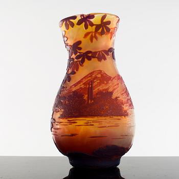 VAS, överfångsglas, märkt De Vez (De Varreux), Cristallerie de Pantin, Paris, 1900-talets början.