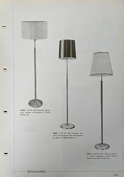 Harald Notini, a floor lamp model "15695", Arvid Böhlmarks Lampfabrik, Stockholm, 1950s-60s.