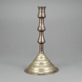 LJUSSTAKE, mässing samt koppar, Ottomansk 1700-tal.