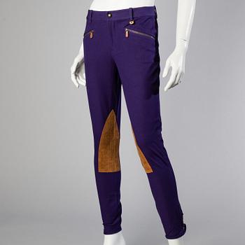 Three pair of trosers by Ralph Lauren.