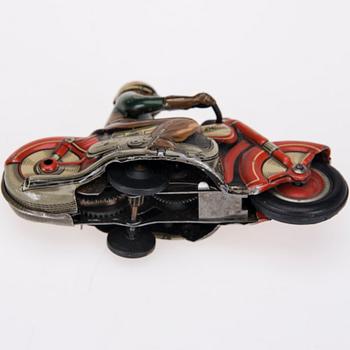 MOTORCYKEL, plåt, Curvo 1000, Schuco, Tyskland, 1900-talets mitt.