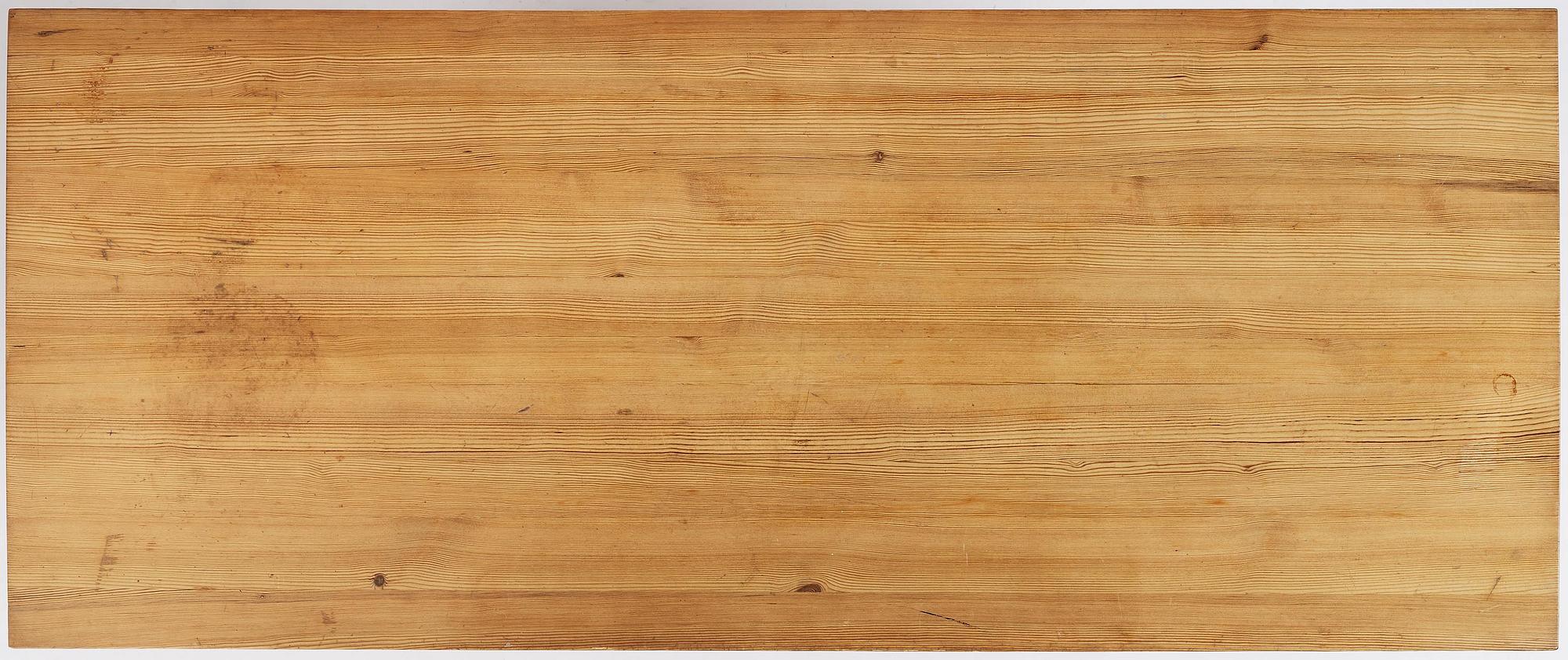 Axel Einar Hjorth, a stained pine "Lovö" table, Nordiska Kompaniet, Sweden, 1930s.