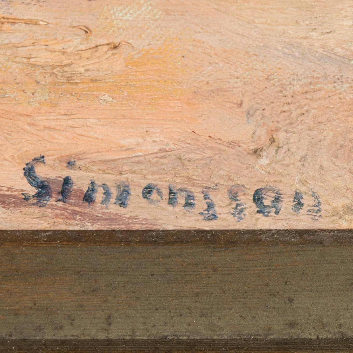 Birger Simonsson, oil on canvas, signed.