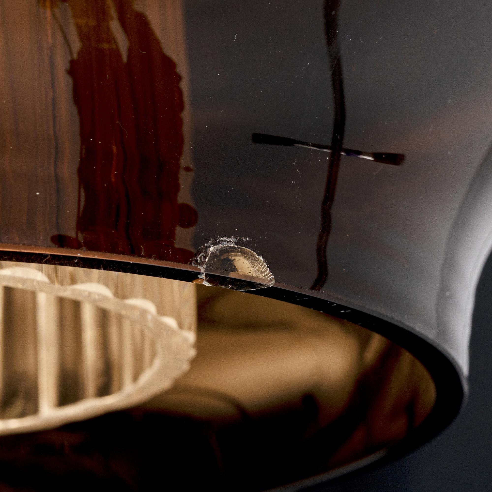 Carl Fagerlund, taklampa, Orrefors, 1970-tal.